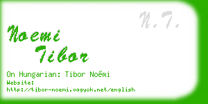 noemi tibor business card